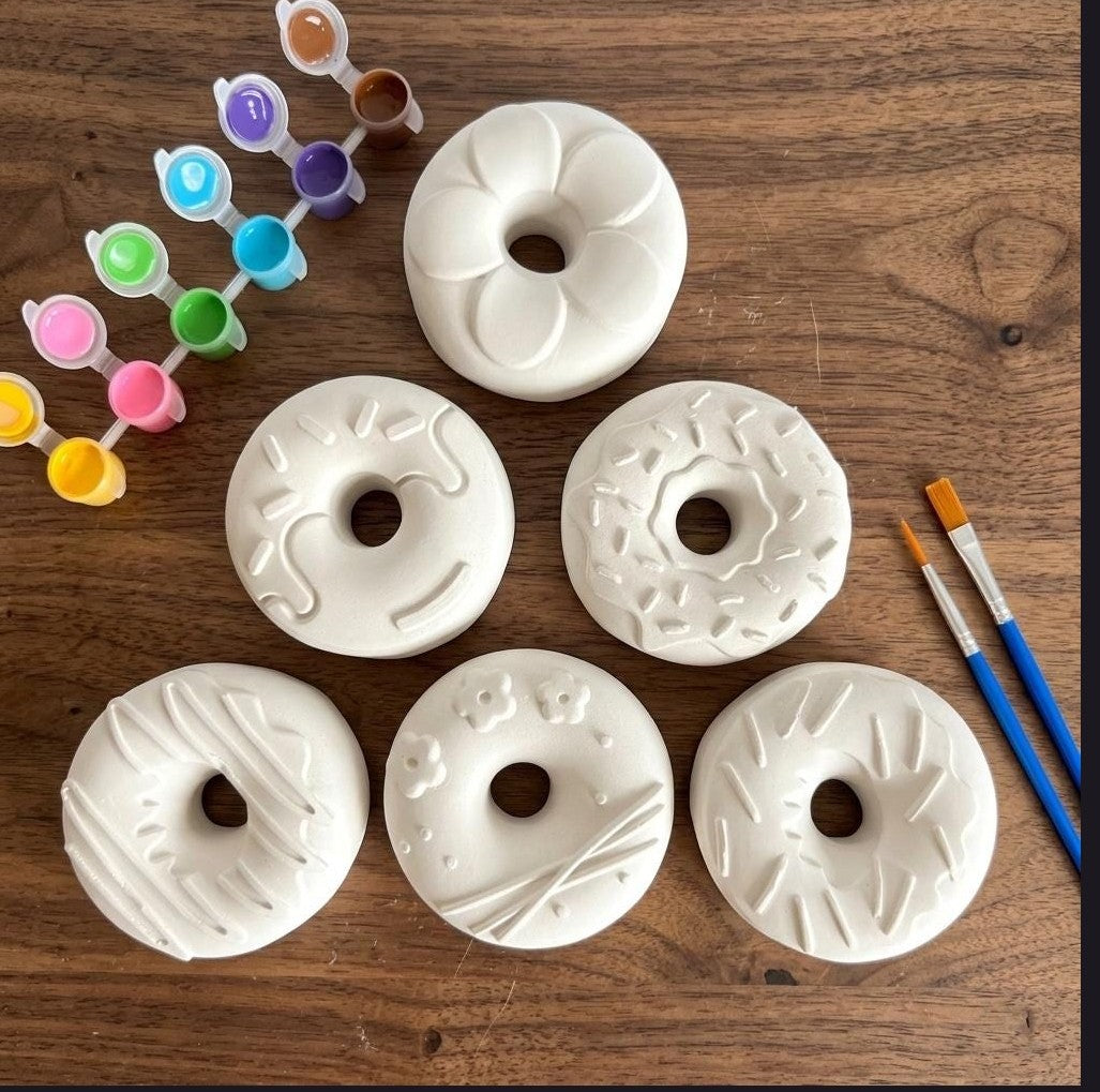 Pack of plaster donuts